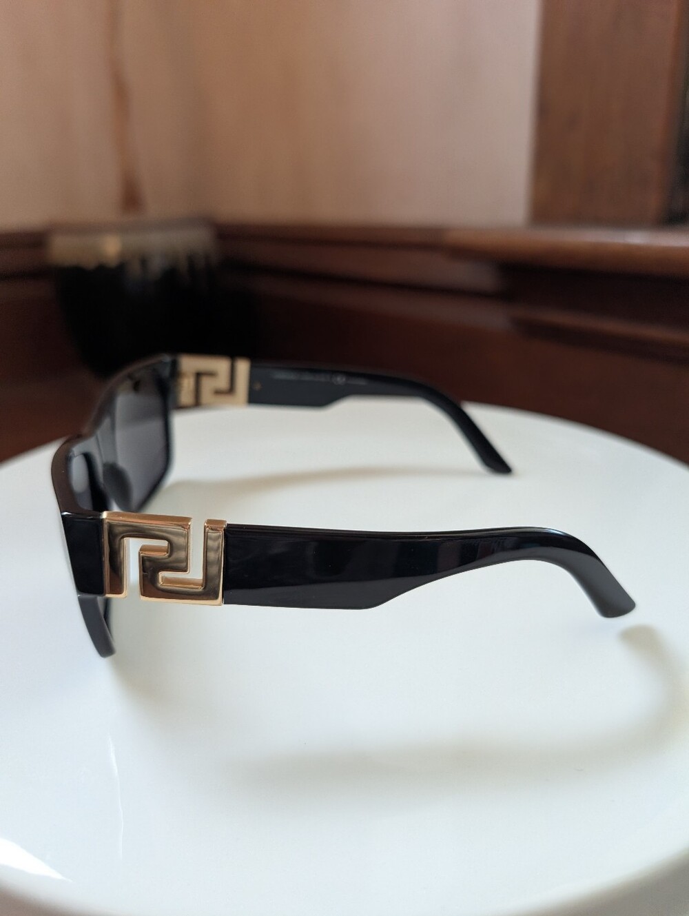 Versace Black And Gold Sunglasses - Picture 8 of 12